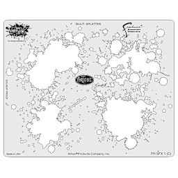 Artool Splatter FX Freehand Template - Template 2 shown
