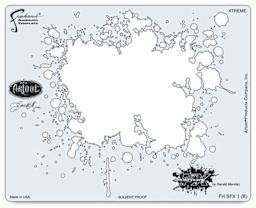 Artool Splatter FX Freehand Template - Template 3 shown