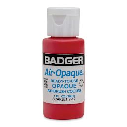 Badger Air-Opaque Airbrush Color - 1 oz, Scarlet - front
