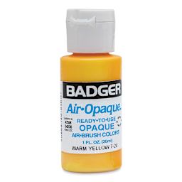 Badger Air-Opaque Airbrush Color - 1 oz, Warm Yellow - front
