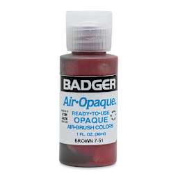 Badger Air-Opaque Airbrush Color - 1 oz, Brown - front
