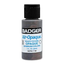 Badger Air-Opaque Airbrush Color - 1 oz, Sepia - front