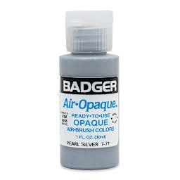 Badger Air-Opaque Airbrush Color - 1 oz, Pearl Silver - front