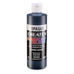 Createx Airbrush Color - 8 oz, Opaque Black