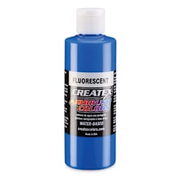 Createx Airbrush Color - 4 oz, Fluorescent Blue