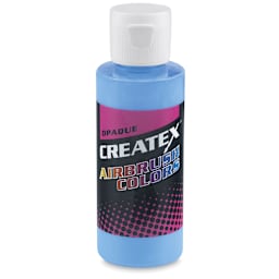 Createx Airbrush Color - 2 oz bottle of Opaque Sky Blue shown