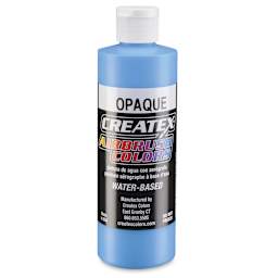 Createx Airbrush Color - 8 oz bottle of Opaque Sky Blue shown