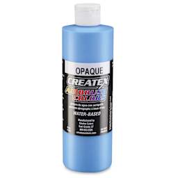Createx Airbrush Color - 16 oz bottle of Opaque Sky Blue shown