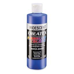 Createx Airbrush Color - 8 oz, Iridescent Electric Blue