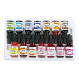 Dr. Ph. Martin's Radiant Concentrated Watercolor Set - 1/2 oz, Set of 14, Assorted, Set D - top view