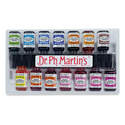 Dr. Ph. Martin's Radiant Concentrated Watercolor Set - 1/2 oz, Set of 14, Assorted, Set D