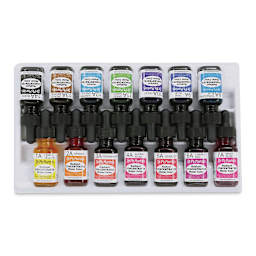 Dr. Ph. Martin's Radiant Concentrated Watercolor Set - 1/2 oz, Set of 14, Assorted, Set A - top view of contents