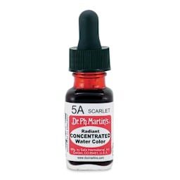 Dr. Ph. Martin's Radiant Concentrated Individual Watercolor - 1/2 oz, Scarlet
