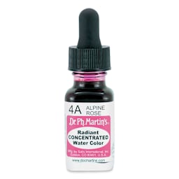 Dr. Ph. Martin's Radiant Concentrated Individual Watercolor - 1/2 oz, Alpine Rose