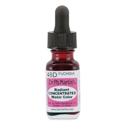 Dr. Ph. Martin's Radiant Concentrated Individual Watercolor - 1/2 oz, Fuchsia