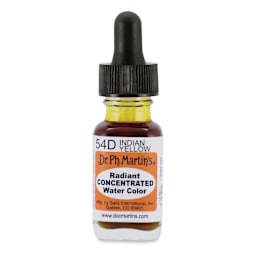 Dr. Ph. Martin's Radiant Concentrated Individual Watercolor - 1/2 oz, Indian Yellow
