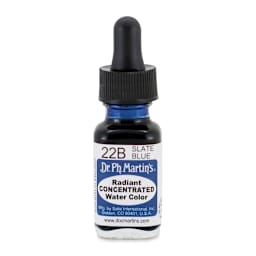 Dr. Ph. Martin's Radiant Concentrated Individual Watercolor - 1/2 oz, Slate Blue