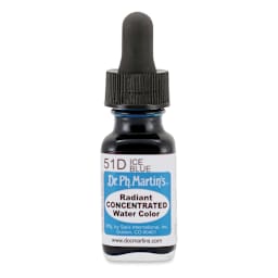Dr. Ph. Martin's Radiant Concentrated Individual Watercolor - 1/2 oz, Ice Blue