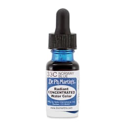 Dr. Ph. Martin's Radiant Concentrated Individual Watercolor - 1/2 oz, Norway Blue