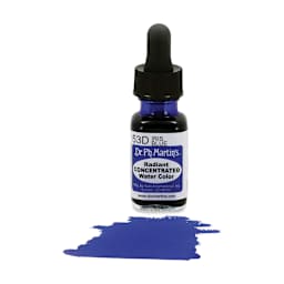 Dr. Ph. Martin's Radiant Concentrated Individual Watercolor - 1/2 oz, Iris Blue