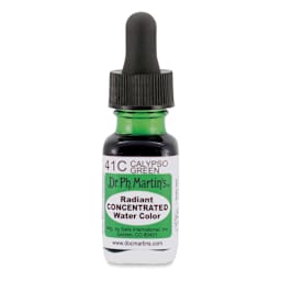 Dr. Ph. Martin's Radiant Concentrated Individual Watercolor - 1/2 oz, Calypso Green