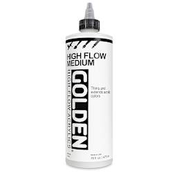 Golden High Flow Medium - Front view of 16 oz bottle