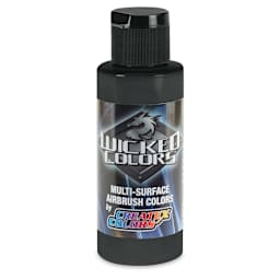 Createx Wicked Colors Airbrush Color - 2 oz, Opaque Jet Black