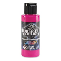 Createx Wicked Colors Airbrush Color - 2 oz, Fluorescent Magenta