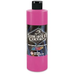 Createx Wicked Colors Airbrush Color - 16 oz, Fluorescent Raspberry