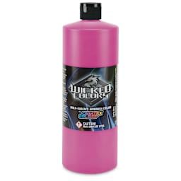 Createx Wicked Colors Airbrush Color - 32 oz, Fluorescent Raspberry