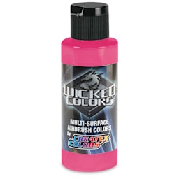 Createx Wicked Colors Airbrush Color - 2 oz, Fluorescent Pink
