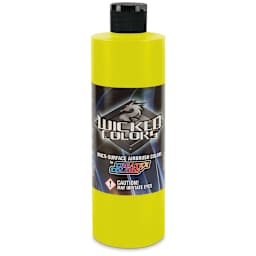 Createx Wicked Colors Airbrush Color - 16 oz, Fluorescent Yellow