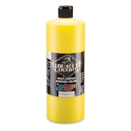 Createx Wicked Colors Airbrush Color - Opaque Bismuth Vanadate Yellow, 32 oz, Bottle