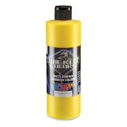 Createx Wicked Colors Airbrush Color - Opaque Hansa Yellow, 16 oz, Bottle