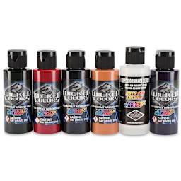 Createx Wicked Colors Airbrush Paint Sets - Component bottles of 6 pc Steve Driscoll Flesh Tones set