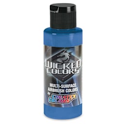 Createx Wicked Colors Airbrush Color - 2 oz, Fluorescent Blue