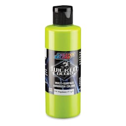 Createx Wicked Colors Airbrush Color - Opaque Limelight Green, 4 oz, Bottle