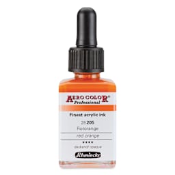 Schmincke Aero Color Professional Airbrush Color - 28 ml, Red Orange