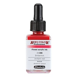 Schmincke Aero Color Professional Airbrush Color - 28 ml, Brilliant Red