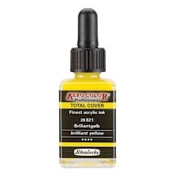 Schmincke Aero Color Professional Airbrush Color - 28 ml, Brilliant Yellow