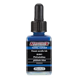 Schmincke Aero Color Professional Airbrush Color - 28 ml, Phthalo Blue