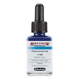 Schmincke Aero Color Professional Airbrush Color - 28 ml, Primary Blue Cyan