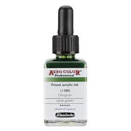Schmincke Aero Color Professional Airbrush Color - 28 ml, Olive Green