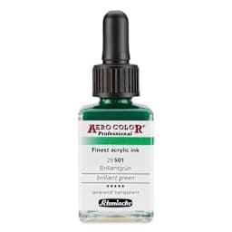 Schmincke Aero Color Professional Airbrush Color - 28 ml, Brilliant Green