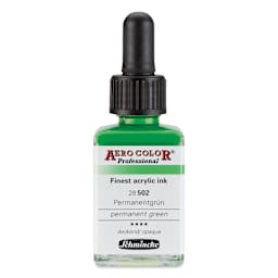 Schmincke Aero Color Professional Airbrush Color - 28 ml, Permanent Green