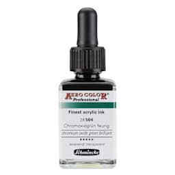 Schmincke Aero Color Professional Airbrush Color - 28 ml, Chromium Oxide Green Brilliant
