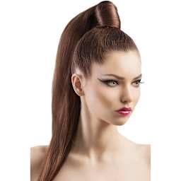 Sorme Jet Eyeliners - Angled view of model with Cat's Eye makeup effect