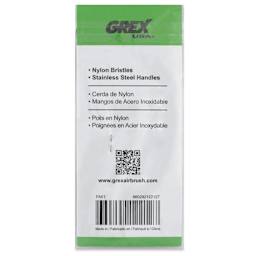 Grex Mini Airbrush Cleaning Set, back of package