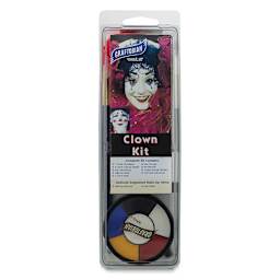 Graftobian Halloween Makeup Kit - Front of blister package of Clown Kit