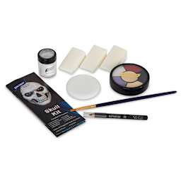 Graftobian Halloween Makeup Kit - Components of Skull Kit